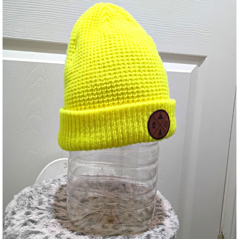 Avalanche Yellow Knit Acrylic Beanie Hat One Size Unisex Adults Outdoor